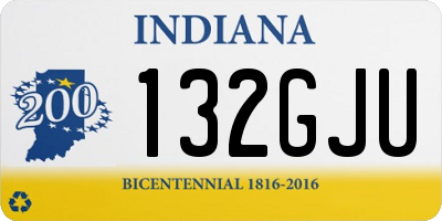 IN license plate 132GJU