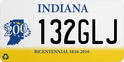 IN license plate 132GLJ