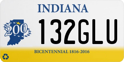 IN license plate 132GLU