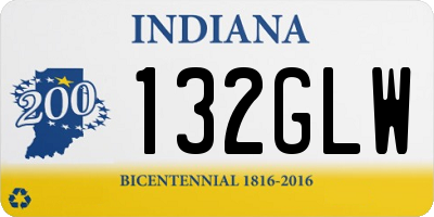IN license plate 132GLW