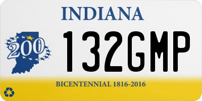 IN license plate 132GMP