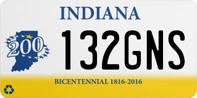 IN license plate 132GNS