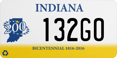 IN license plate 132GO