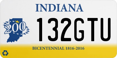 IN license plate 132GTU