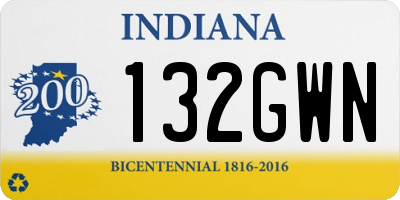 IN license plate 132GWN