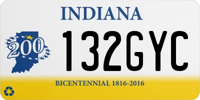 IN license plate 132GYC
