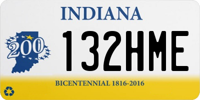 IN license plate 132HME