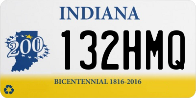 IN license plate 132HMQ