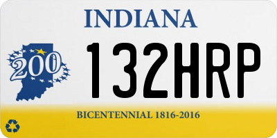 IN license plate 132HRP