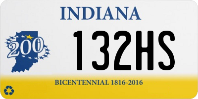 IN license plate 132HS