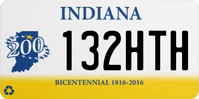 IN license plate 132HTH