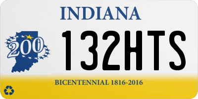 IN license plate 132HTS