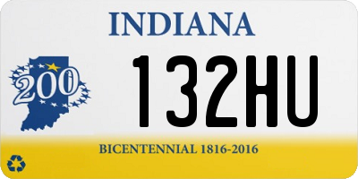 IN license plate 132HU