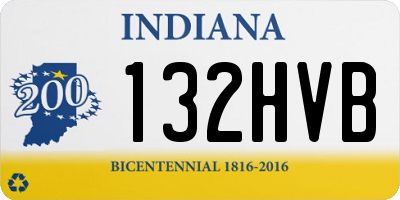 IN license plate 132HVB