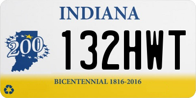 IN license plate 132HWT