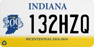IN license plate 132HZQ