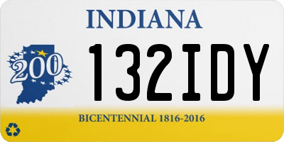 IN license plate 132IDY