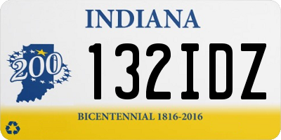 IN license plate 132IDZ