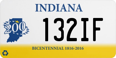 IN license plate 132IF