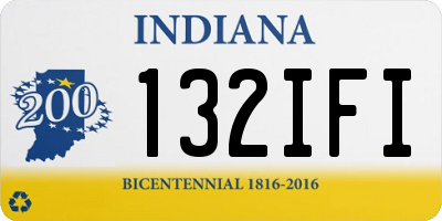 IN license plate 132IFI