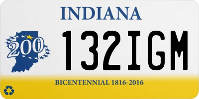 IN license plate 132IGM