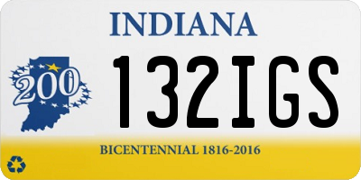 IN license plate 132IGS