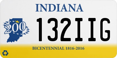 IN license plate 132IIG