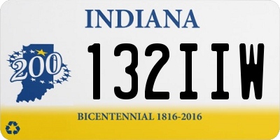IN license plate 132IIW