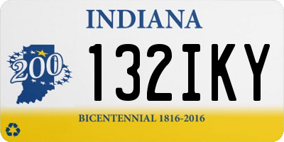 IN license plate 132IKY