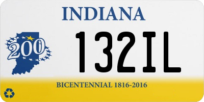 IN license plate 132IL