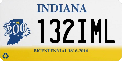 IN license plate 132IML