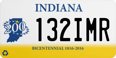 IN license plate 132IMR