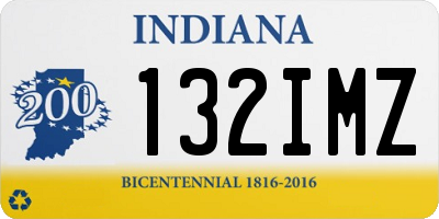 IN license plate 132IMZ