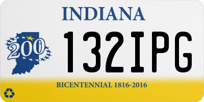 IN license plate 132IPG