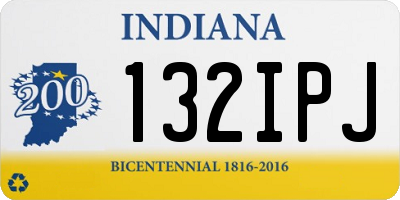 IN license plate 132IPJ