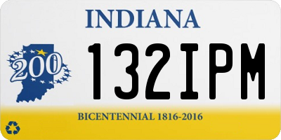 IN license plate 132IPM