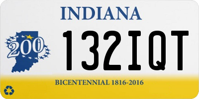 IN license plate 132IQT