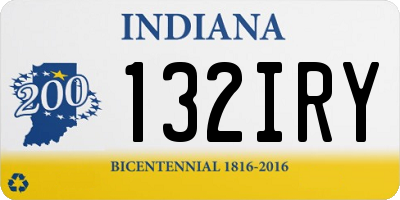 IN license plate 132IRY