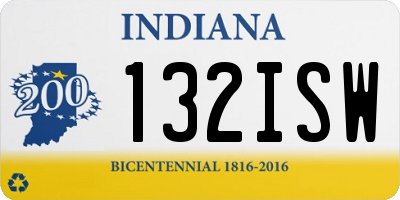 IN license plate 132ISW
