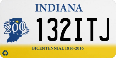 IN license plate 132ITJ