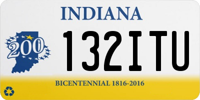 IN license plate 132ITU