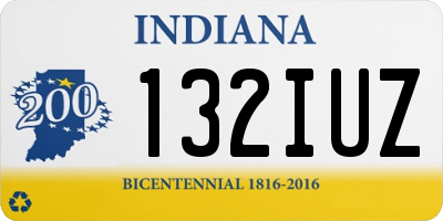 IN license plate 132IUZ