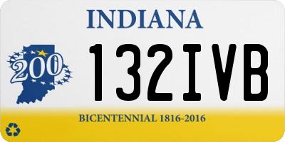 IN license plate 132IVB
