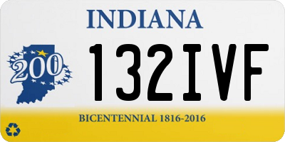 IN license plate 132IVF