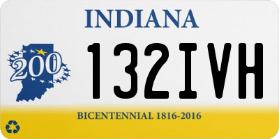 IN license plate 132IVH