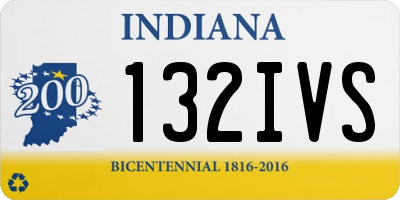 IN license plate 132IVS