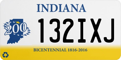 IN license plate 132IXJ