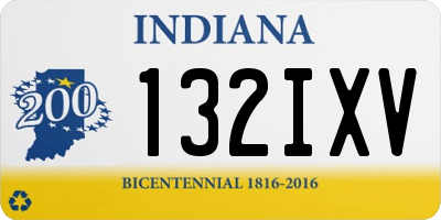 IN license plate 132IXV