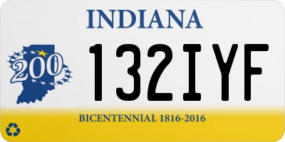 IN license plate 132IYF