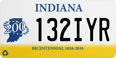IN license plate 132IYR